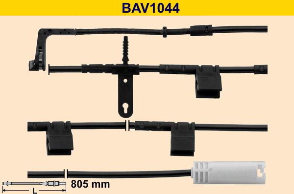 Barum BAV1044 - Предупредителен контактен сензор, износване на накладките vvparts.bg
