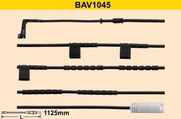 Barum BAV1045 - Предупредителен контактен сензор, износване на накладките vvparts.bg