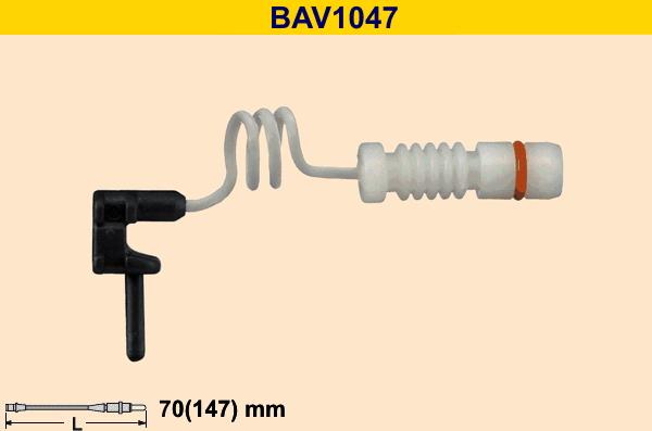 Barum BAV1047 - Предупредителен контактен сензор, износване на накладките vvparts.bg