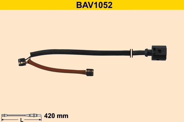 Barum BAV1052 - Предупредителен контактен сензор, износване на накладките vvparts.bg
