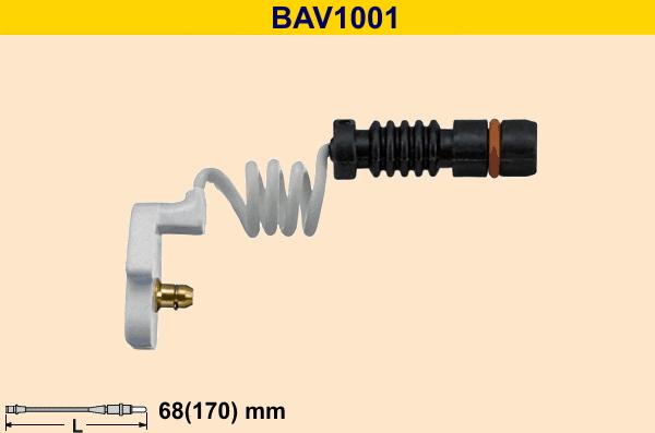 Barum BAV1001 - Предупредителен контактен сензор, износване на накладките vvparts.bg