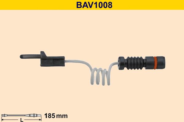 Barum BAV1008 - Предупредителен контактен сензор, износване на накладките vvparts.bg