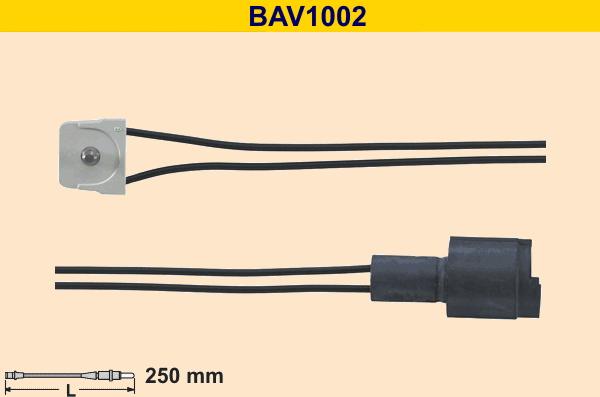 Barum BAV1002 - Предупредителен контактен сензор, износване на накладките vvparts.bg