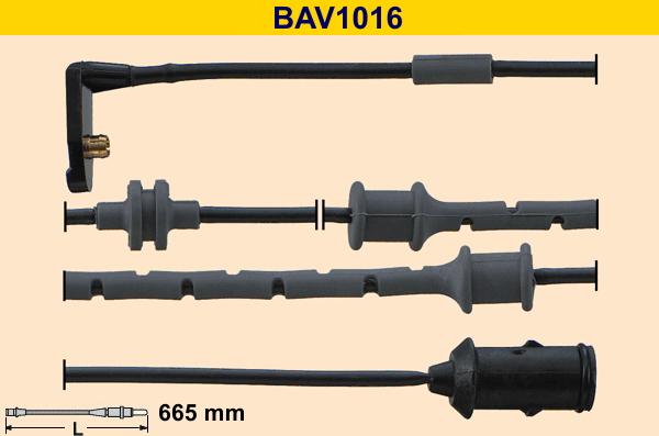 Barum BAV1016 - Предупредителен контактен сензор, износване на накладките vvparts.bg