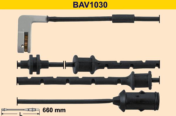 Barum BAV1030 - Предупредителен контактен сензор, износване на накладките vvparts.bg