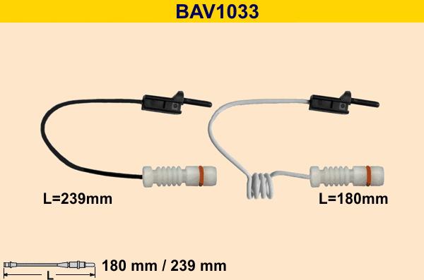 Barum BAV1033 - Предупредителен контактен сензор, износване на накладките vvparts.bg