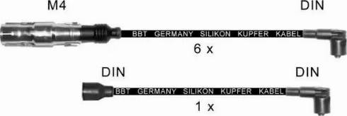 BBT ZK408 - Комплект запалителеи кабели vvparts.bg