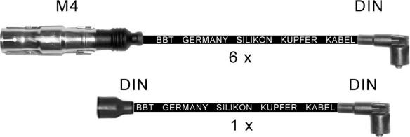 BBT ZK0408 - Комплект запалителеи кабели vvparts.bg