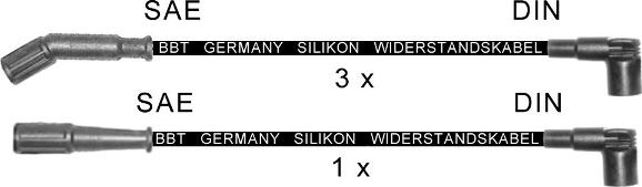 BBT ZK1395 - Комплект запалителеи кабели vvparts.bg