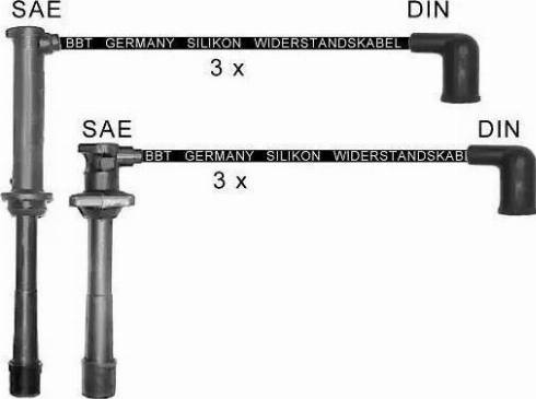 BBT ZK1706 - Комплект запалителеи кабели vvparts.bg