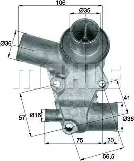 BEHR TI 61 80D - Термостат, охладителна течност vvparts.bg