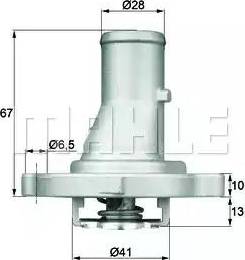 BEHR TI 68 87D - Термостат, охладителна течност vvparts.bg