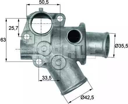 BEHR TI 112 80D - Термостат, охладителна течност vvparts.bg