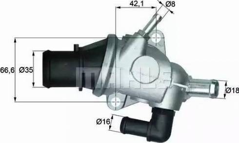 BEHR TI 125 88 - Термостат, охладителна течност vvparts.bg