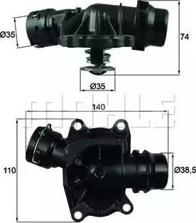 BEHR TI 233 88 - Термостат, охладителна течност vvparts.bg