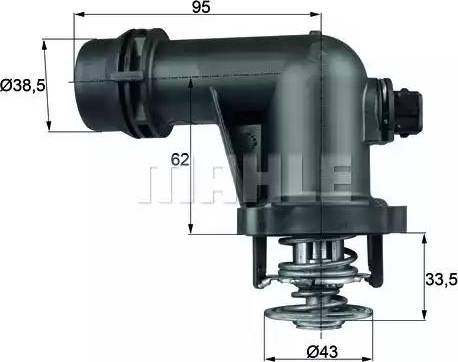 BEHR TM 15 105 - Термостат, охладителна течност vvparts.bg