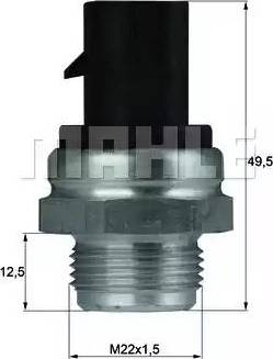 BEHR TSW 12D - Термошалтер, вентилатор на радиатора vvparts.bg