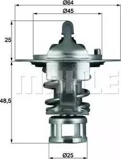 BEHR TX 65 82 - Термостат, охладителна течност vvparts.bg