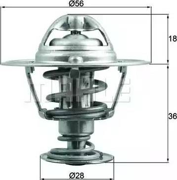 BEHR TX 199 88D - Термостат, охладителна течност vvparts.bg