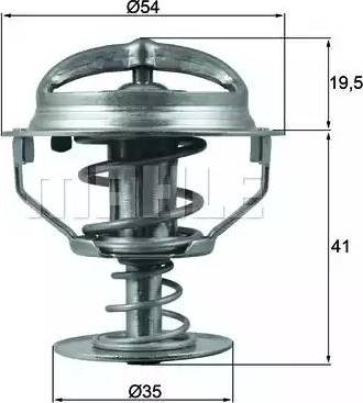 BEHR TX 164 82D - Термостат, охладителна течност vvparts.bg