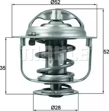 BEHR TX 165 88D - Термостат, охладителна течност vvparts.bg