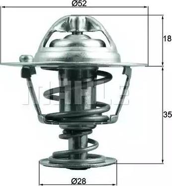 BEHR TX 184 78D - Термостат, охладителна течност vvparts.bg