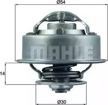 BEHR TX 124 87D - Термостат, охладителна течност vvparts.bg