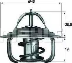 BEHR TX 1 87D - Термостат, охладителна течност vvparts.bg