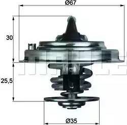 BEHR TX 34 87D - Термостат, охладителна течност vvparts.bg