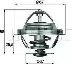 BEHR TX 20 80D - Термостат, охладителна течност vvparts.bg