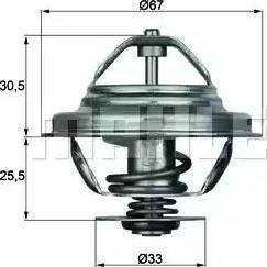 BEHR TX 27 80D - Термостат, охладителна течност vvparts.bg