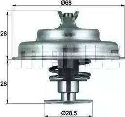 BEHR TX 75 80D - Термостат, охладителна течност vvparts.bg