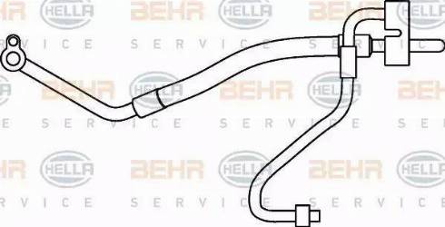 BEHR HELLA Service 9GS 351 337-161 - Тръбопровод за високо налягане / вакуум, климатизация vvparts.bg