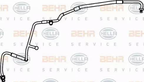 BEHR HELLA Service 9GS 351 337-201 - Тръбопровод високо налягане, климатизация vvparts.bg