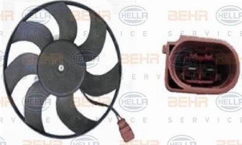 BEHR HELLA Service 8EW 351 040-414 - Вентилатор, охлаждане на двигателя vvparts.bg