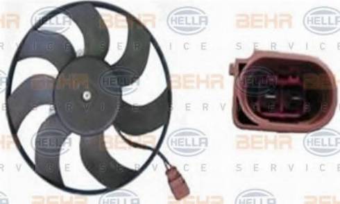 BEHR HELLA Service 8EW 351 040-061 - Вентилатор, охлаждане на двигателя vvparts.bg