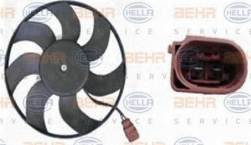 BEHR HELLA Service 8EW 351 039-181 - Вентилатор, охлаждане на двигателя vvparts.bg