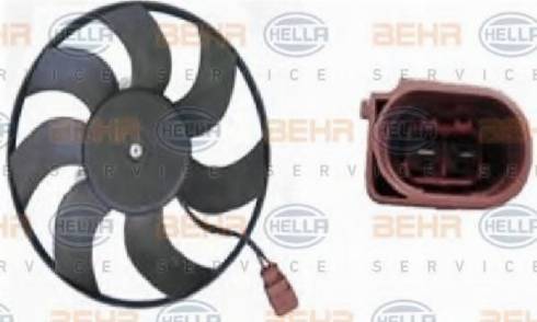 BEHR HELLA Service 8EW 351 039-201 - Вентилатор, охлаждане на двигателя vvparts.bg