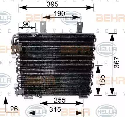 BEHR HELLA Service 8FC 351 035-621 - Кондензатор, климатизация vvparts.bg