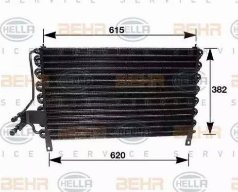 BEHR HELLA Service 8FC 351 035-061 - Кондензатор, климатизация vvparts.bg