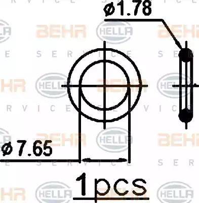 BEHR HELLA Service 8FC 351 343-444 - Кондензатор, климатизация vvparts.bg