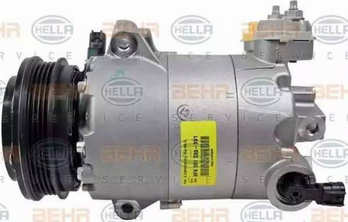 BEHR HELLA Service 8FK 351 339-391 - Компресор, климатизация vvparts.bg