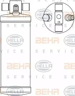 BEHR HELLA Service 8FT 351 192-551 - Изсушител, климатизация vvparts.bg