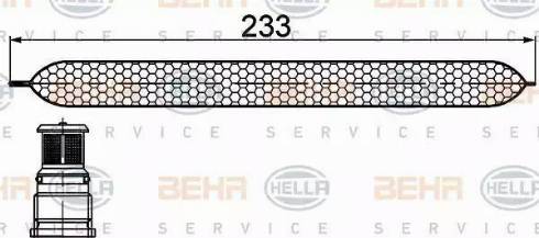 BEHR HELLA Service 8FT 351 200-251 - Изсушител, климатизация vvparts.bg