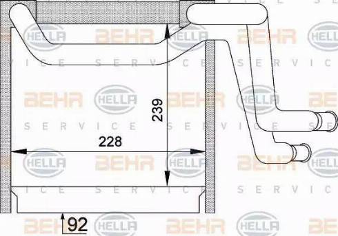 BEHR HELLA Service 8FV 351 336-001 - Изпарител, климатична система vvparts.bg