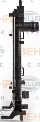 BEHR HELLA Service 8MK 376 900-204 - Радиатор, охлаждане на двигателя vvparts.bg