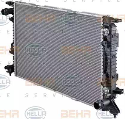 BEHR HELLA Service 8MK 376 745-654 - Радиатор, охлаждане на двигателя vvparts.bg
