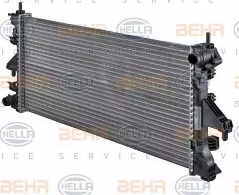 BEHR HELLA Service 8MK 376 745-021 - Радиатор, охлаждане на двигателя vvparts.bg