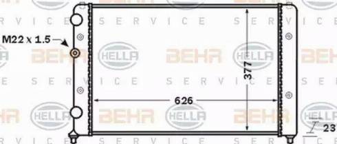 BEHR HELLA Service 8MK 376 704-721 - Радиатор, охлаждане на двигателя vvparts.bg