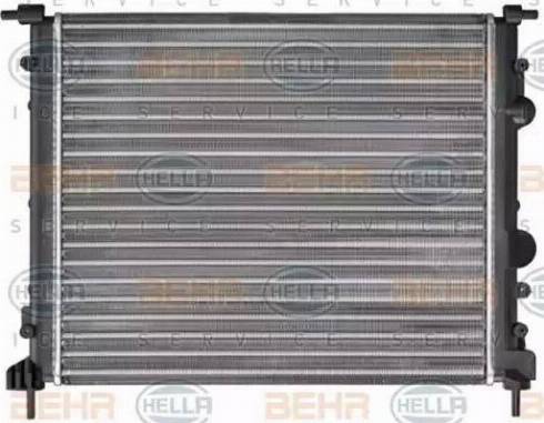 BEHR HELLA Service 8MK 376 716-161 - Радиатор, охлаждане на двигателя vvparts.bg